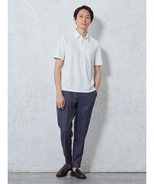 ♦️最終価格♦️美品◇ブリーフィング◇ポロシャツ◇メンズ◇L◇ボーダー◇ネイビー セール】【高通気】レギュラー半袖ポロシャツ ホワイト/ブラック
