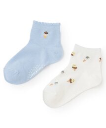 GIRLS接触冷感ソックス2P
