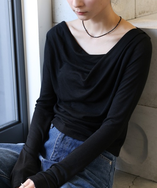 mocaページ セール】ドレープシアートップス（Tシャツ/カットソー）｜select MOCA