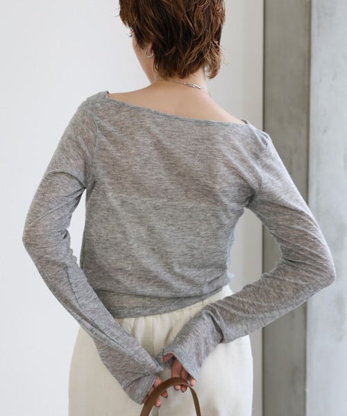 セール】ドレープシアートップス（Tシャツ/カットソー）｜select MOCA