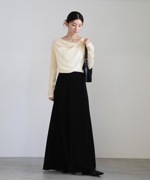 littlet Suzie ドレープシアーカットソー ドレープトップス（Tシャツ/カットソー）｜TITTY&CO.（ティティー