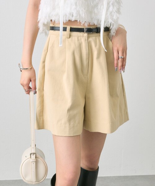 セール】ベルト付きタックキュロット（その他パンツ）｜mystic