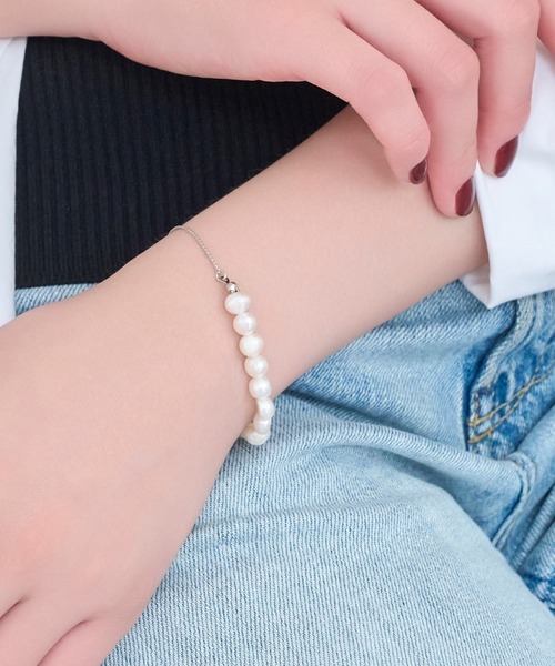 Phoebe（フィービィー）の「フレッシュウォーターパールブレスレット/淡水パール（ブレスレット・レディース・シルバー/イエローゴールド・FREE）」の13枚目の写真