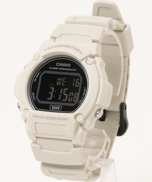 CASIO カシオ/ デジタル腕時計 5気圧防水 LEDライト 軽量 樹脂バンド