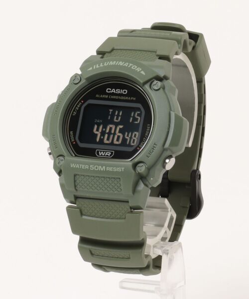 CASIO(カシオ)の「CASIO カシオ/ デジタル腕時計 5気圧防水 LEDライト 軽量 樹脂バンド ユニセックス /// Wシリーズ(デジタル腕時計・メンズ・ネイビー/オフホワイト/グリーン/ブラック/ブルー系その他/ブルー/グレー・FREE)」の21枚目の写真