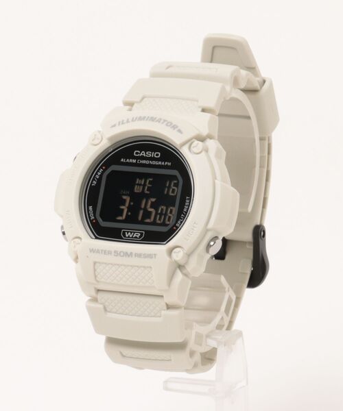 CASIO(カシオ)の「CASIO カシオ/ デジタル腕時計 5気圧防水 LEDライト 軽量 樹脂バンド ユニセックス /// Wシリーズ(デジタル腕時計・メンズ・ネイビー/オフホワイト/グリーン/ブラック/ブルー系その他/ブルー/グレー・FREE)」の22枚目の写真