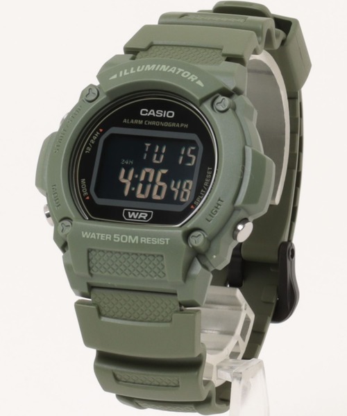 CASIO(カシオ)の「CASIO カシオ/ デジタル腕時計 5気圧防水 LEDライト 軽量 樹脂バンド ユニセックス /// Wシリーズ(デジタル腕時計・メンズ・ネイビー/オフホワイト/グリーン/ブラック/ブルー系その他/ブルー/グレー・FREE)」の14枚目の写真