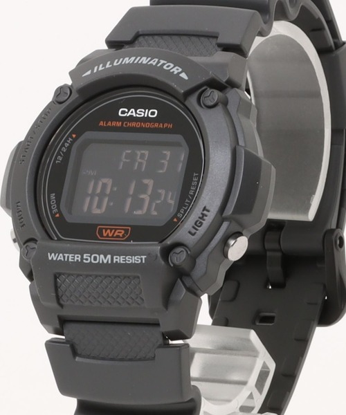 CASIO(カシオ)の「CASIO カシオ/ デジタル腕時計 5気圧防水 LEDライト 軽量 樹脂バンド ユニセックス /// Wシリーズ(デジタル腕時計・メンズ・ネイビー/オフホワイト/グリーン/ブラック/ブルー系その他/ブルー/グレー・FREE)」の15枚目の写真