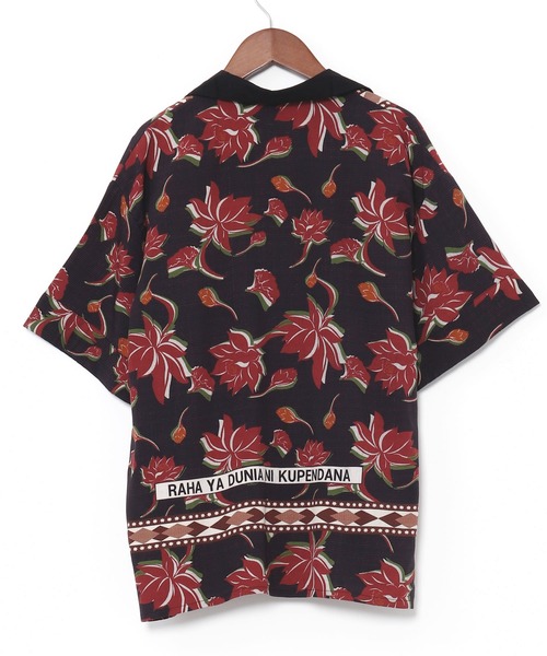 チャイハネ（チャイハネ）の「【チャイハネ】アフリラ開襟シャツ（シャツ/ブラウス・レディース・ブラック/ベージュ/ブルー・FREE）」の4枚目の写真