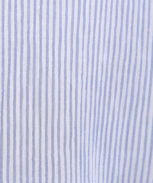 SHOO・LA・RUE（シューラルー）の「【S-LL】さらシャリコットン 上品なシアー感のフロントボタンシャツ（シャツ/ブラウス・レディース・ネイビー/グリーン系/レッド系/ブルー系2・01/02/03/04）」の11枚目の写真