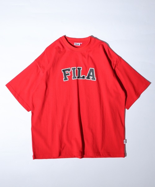 FILA（フィラ）の「FILA ビッグシルエット ブランドネーム フロントプリント ロゴTシャツ（Tシャツ/カットソー・メンズ・レッド/グリーン/イエロー・LL/L/M）」の15枚目の写真