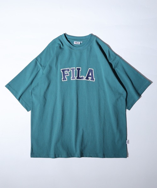 FILA（フィラ）の「FILA ビッグシルエット ブランドネーム フロントプリント ロゴTシャツ（Tシャツ/カットソー・メンズ・レッド/グリーン/イエロー・LL/L/M）」の14枚目の写真