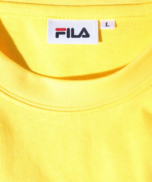 FILA（フィラ）の「FILA ビッグシルエット ブランドネーム フロントプリント ロゴTシャツ（Tシャツ/カットソー・メンズ・レッド/グリーン/イエロー・LL/L/M）」の9枚目の写真