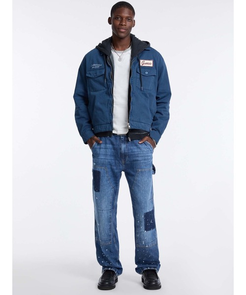 Guess（ゲス）の「GUESS Originals Panel Carpenter Pant デニムパンツ カーペンター（デニムパンツ・メンズ・インディゴブルー・28inch/29inch/30inch/31inch/32inch）」の7枚目の写真