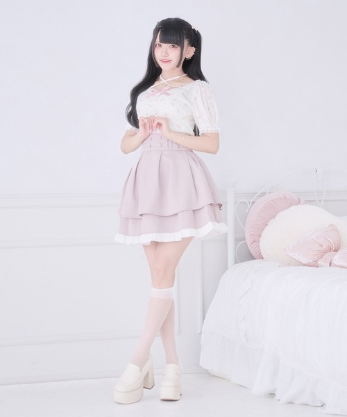 Pal elfy(パルエルフィー)の「チョーカー付きリボントップス(Tシャツ/カットソー・レディース・ブラック/ブラック系その他/オフホワイト・フリー)」の18枚目の写真