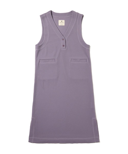 Snow Peak(スノーピーク)の「Snow Peak / Dry Thermal Dress ドライサーマルドレス(ワンピース・レディース・パープル/ブラック/チャコール・1/2/3)」の9枚目の写真