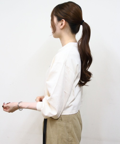 Gymphlex/ジムフレックス パフスリーブクルーネックプルオーバー PUFF