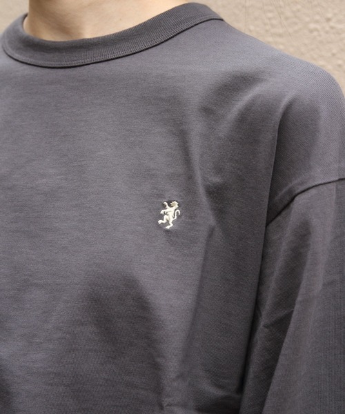 GYMPHLEX（ジムフレックス）の「Gymphlex/ジムフレックス　パフスリーブクルーネックプルオーバー　PUFF SLEEVE CREW NECK PULLOVER　GY-C0481 CPJ（Tシャツ/カットソー・レディース・ナチュラル/チャコールグレー/ブラウン/ネイビー・14）」の19枚目の写真