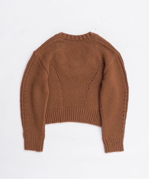 PRANK PROJECT（プランクプロジェクト）の「ハートネックニットトップ / Heart Neck Knit Top（ニット/セーター・レディース・キャメル/グレー/ブラック・FREE）」の22枚目の写真