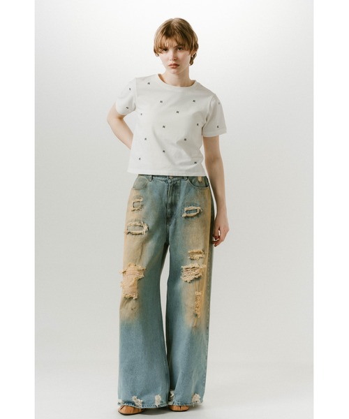 Knuth Marf damage denim pants(unisex)
