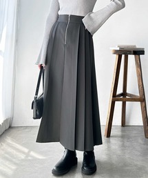 GeeRA | 【S-XLサイズ展開】フロントファスナーハイウエストプリーツスカート(スカート)