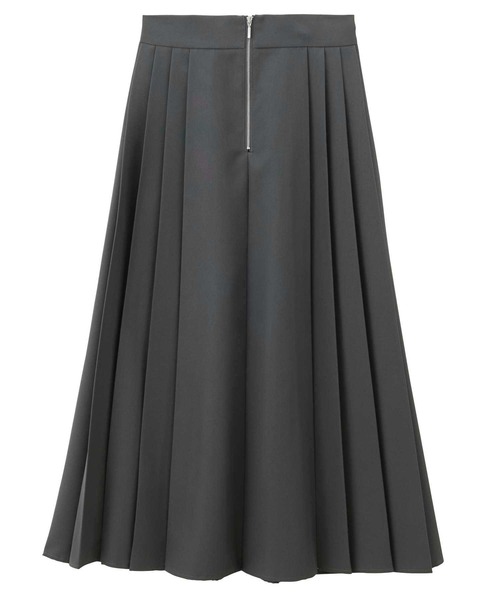 GeeRA（ジーラ）の「【S-XLサイズ展開】フロントファスナーハイウエストプリーツスカート（スカート・レディース・チャコールグレー/ブラック・SMALL/MEDIUM/LARGE/X-LARGE）」の18枚目の写真