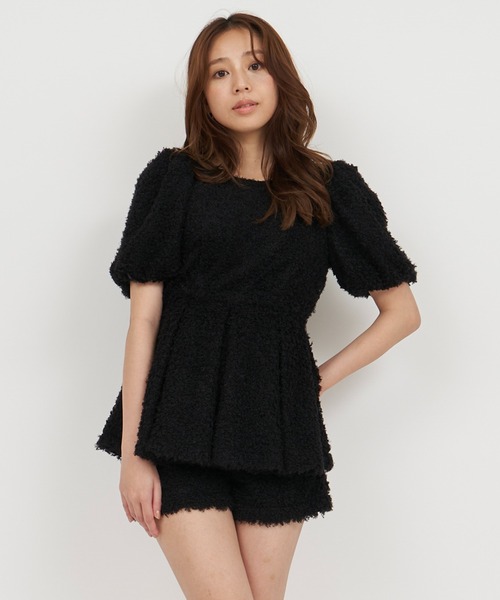 セール】カールボアペプラムトップス（シャツ/ブラウス）｜ROYAL