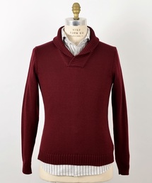 ザノーネ　長袖ニット・セーター・ショールカラー・ボタン・46・ZANONE