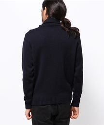 ザノーネ　長袖ニット・セーター・ショールカラー・ボタン・46・ZANONE