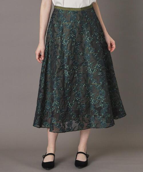 セール】【きれいめ/裏地取り外し可】シアージャカードスカート