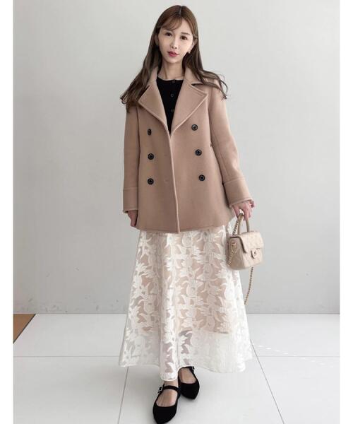 DRESSTERIOR（ドレステリア）の「【きれいめ/裏地取り外し可】シアージャカードスカート（スカート・レディース・オリーブ系/ホワイト系3・36/34/40/38）」の19枚目の写真