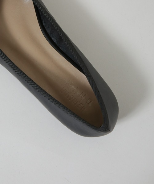 NANO universe（ナノユニバース）の「ポインテッドトゥリボンフラットパンプス（パンプス・レディース・ブラック/ベージュ・36/37/38）」の9枚目の写真