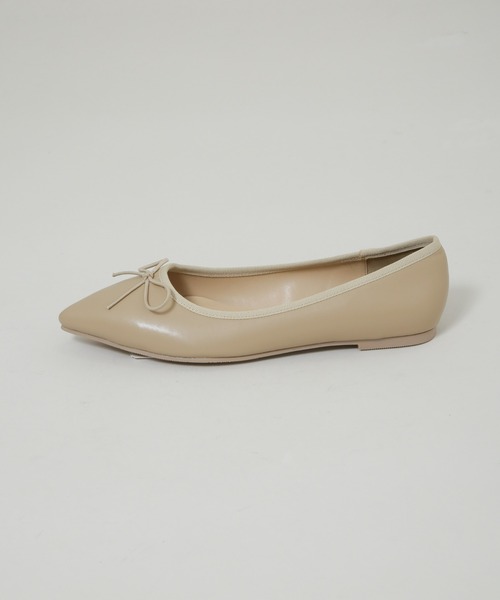 NANO universe（ナノユニバース）の「ポインテッドトゥリボンフラットパンプス（パンプス・レディース・ブラック/ベージュ・36/37/38）」の11枚目の写真