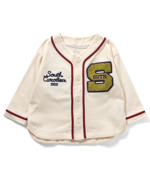 F.O.KIDS（エフオーキッズ）の「【ジュニア対応】カスタムワッペンシャツ（カーディガン/ボレロ・キッズ・ベージュ/キナリ・80/90/100/110/120/130/140）」の2枚目の写真