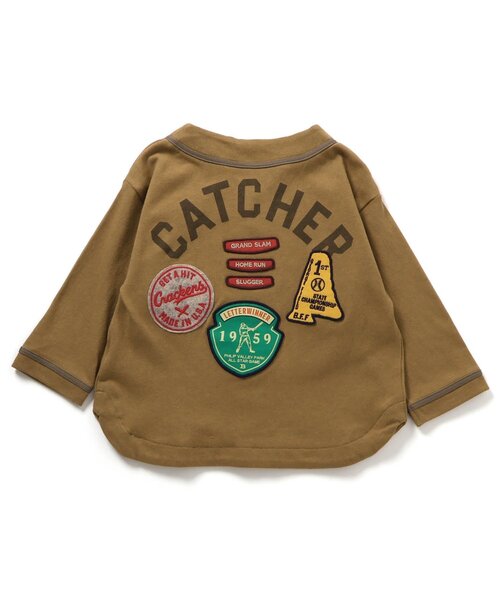 F.O.KIDS（エフオーキッズ）の「【ジュニア対応】カスタムワッペンシャツ（カーディガン/ボレロ・キッズ・ベージュ/キナリ・80/90/100/110/120/130/140）」の4枚目の写真