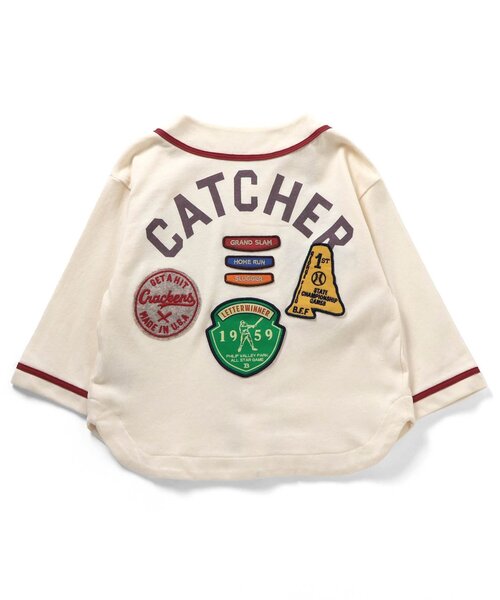 F.O.KIDS（エフオーキッズ）の「【ジュニア対応】カスタムワッペンシャツ（カーディガン/ボレロ・キッズ・ベージュ/キナリ・80/90/100/110/120/130/140）」の3枚目の写真