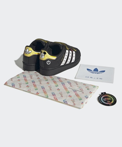 Disney（ディズニー）の「アディダス ディズニー SST LEDライト コンフォートクロージャー シューズ キッズ / adidas Disney SST LED Lights Comfort Closure Shoes Kids / アディダスオリジナルス adidas Originals（スニーカー・キッズ・ブラック・17.0cm/18.0cm/19.0cm/20.0cm/21.0cm）」の9枚目の写真