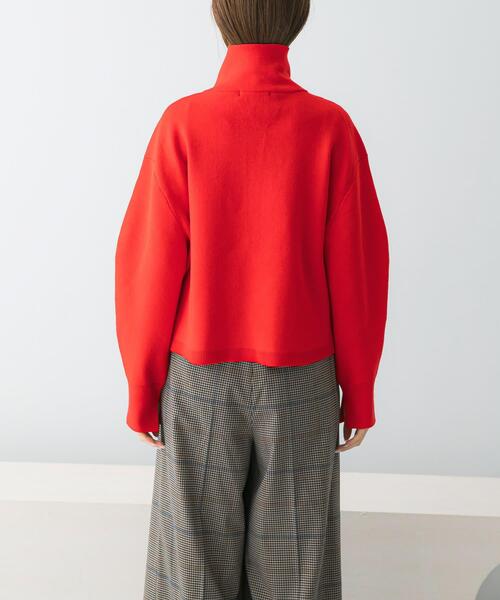 URBAN RESEARCH ROSSO WOMEN（アーバンリサーチ　ロッソ）の「ハーフジップニット（ニット/セーター・レディース・ライトベージュ/レッド・FREE）」の21枚目の写真