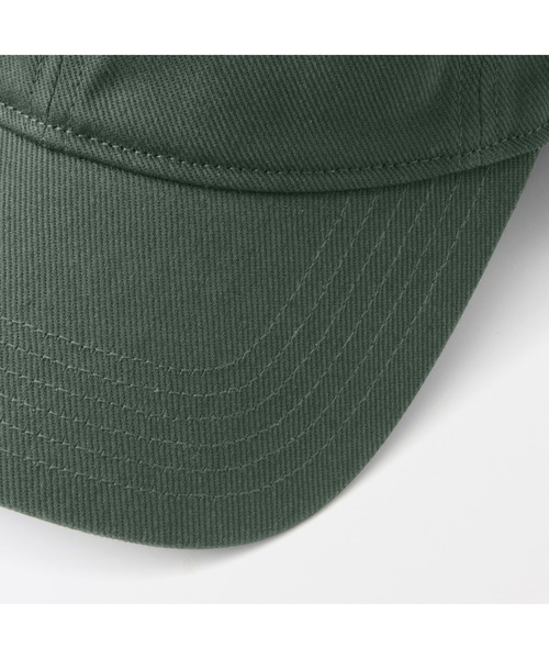 無印良品(ムジルシリョウヒン)の「UVカットコットンツイル キャップ(キャップ・レディース・ダークグリーン/ブラウン/ダークベージュ/ブラック・55-59cm)」の9枚目の写真