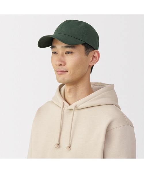 無印良品(ムジルシリョウヒン)の「UVカットコットンツイル キャップ(キャップ・レディース・ダークグリーン/ブラウン/ダークベージュ/ブラック・55-59cm)」の6枚目の写真