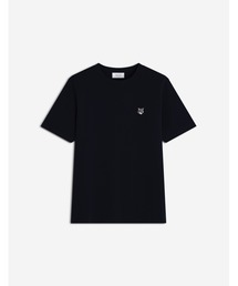 メゾンキツネ MAISON KITSUNE ロゴ キツネ  Tシャツ ブラック MAISON KITSUNE メゾンキツネ DOUBLE MONOCHROME FOX HEAD PATCH