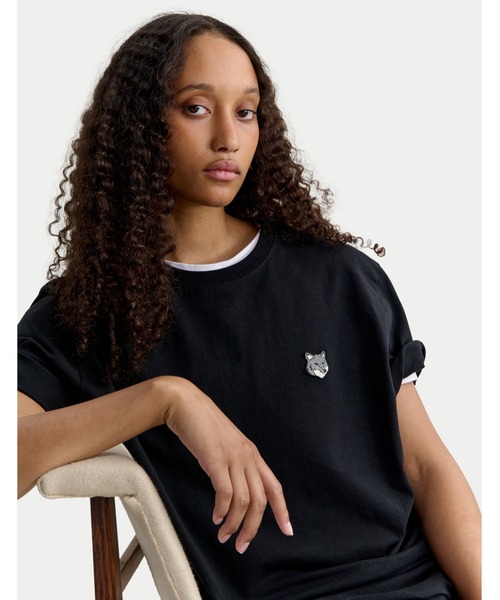 Maison Kitsune(メゾンキツネ)の「FOX HEAD COMFORT TEE-SHIRT(Tシャツ/カットソー・メンズ・ブラック/ネイビー/グレー/ホワイト/グリーン系その他/サックスブルー/ライトベージュ/ライトオリーブ/グリーン系その他2・XL/L/M/S/XS)」の20枚目の写真