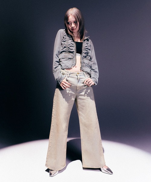 X-girl(エックスガール)の「X-girl × LEE DENIM PANTS(デニムパンツ・レディース・ライトインディゴブルー・XS/S/M)」の15枚目の写真