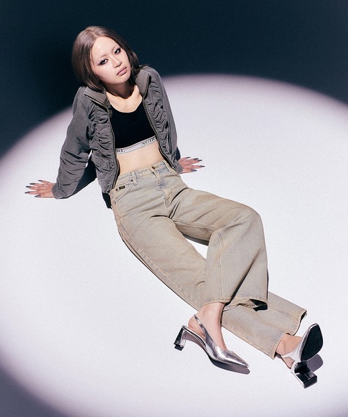 X-girl(エックスガール)の「X-girl × LEE DENIM PANTS(デニムパンツ・レディース・ライトインディゴブルー・XS/S/M)」の5枚目の写真