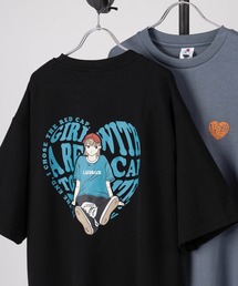 【70】【RCG】冷感とろみポンチ サイドスリット バックプリント Tシャツ