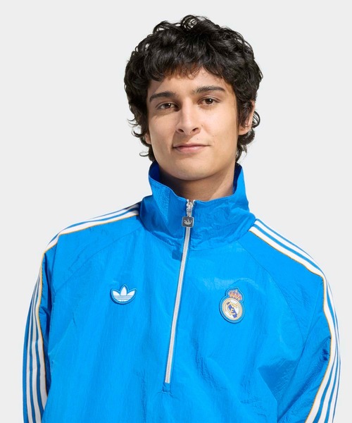 adidas レアルマドリード ナイロンジャケット 撥水 チームロゴ サッカー adidas レアル・マドリード ナイロンジャケット グレー - メルカリ