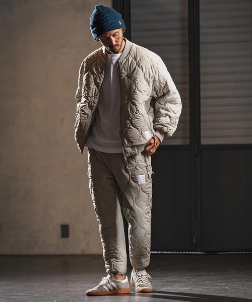 wjk reluxe(ダブルジェーケーリラックス)の「mj10960-gourd quilting MA-1 type blouson キルティングブルゾン(WR25W-04)(ブルゾン・メンズ・ブラック/グレイッシュベージュ/グレー・L/M/S)」の8枚目の写真