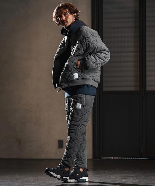 wjk reluxe(ダブルジェーケーリラックス)の「mj10960-gourd quilting MA-1 type blouson キルティングブルゾン(WR25W-04)(ブルゾン・メンズ・ブラック/グレイッシュベージュ/グレー・L/M/S)」の12枚目の写真