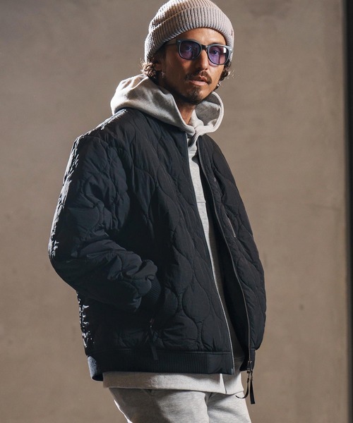 wjk reluxe(ダブルジェーケーリラックス)の「mj10960-gourd quilting MA-1 type blouson キルティングブルゾン(WR25W-04)(ブルゾン・メンズ・ブラック/グレイッシュベージュ/グレー・L/M/S)」の14枚目の写真