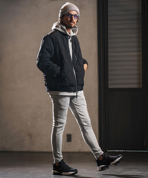 wjk reluxe(ダブルジェーケーリラックス)の「mj10960-gourd quilting MA-1 type blouson キルティングブルゾン(WR25W-04)(ブルゾン・メンズ・ブラック/グレイッシュベージュ/グレー・L/M/S)」の16枚目の写真